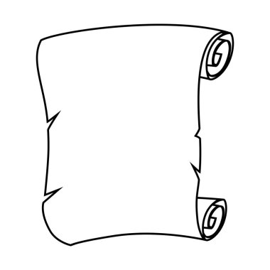 Diploma sertifika izole simgesi