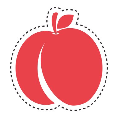 taze meyve izole simgesi