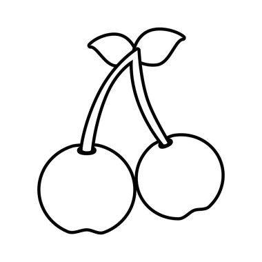 taze meyve izole simgesi