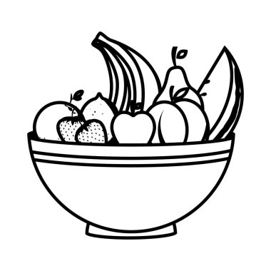 sağlıklı gıda izole simgesiyle çanağı