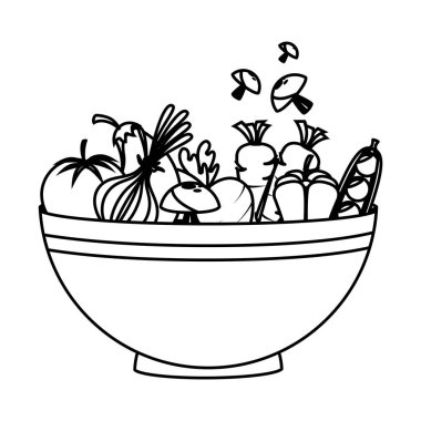 sağlıklı gıda izole simgesiyle çanağı