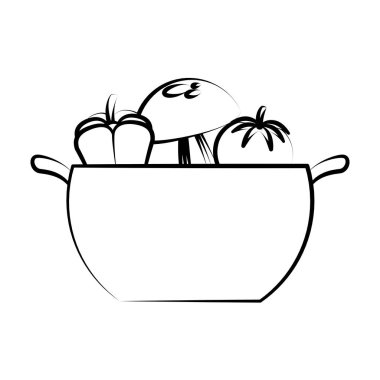 mutfak ot sağlıklı gıda izole simgesiyle