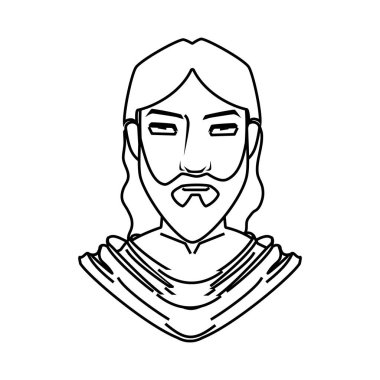 JesusChrist karakter izole simgesi