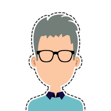 genç adam karakter simgesi