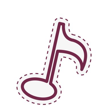 müzik Not izole simgesi