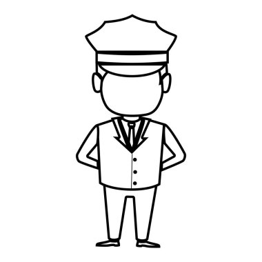 sürücü otel Servisi izole simgesini