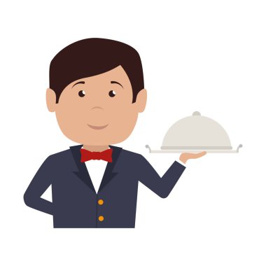 Garson otel Servisi izole simgesini