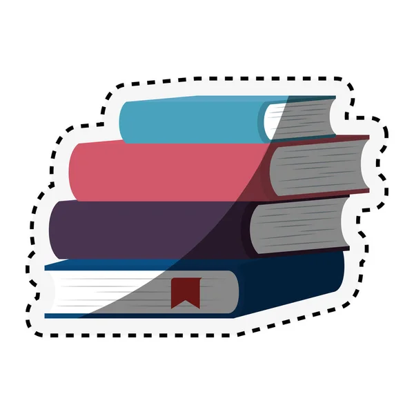 Kniha škola izolované ikona — Stockový vektor