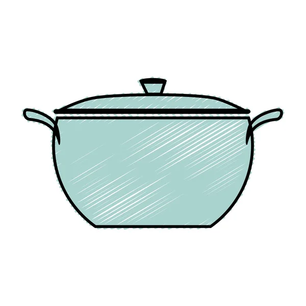 Konyha pot elszigetelt ikon — Stock Vector