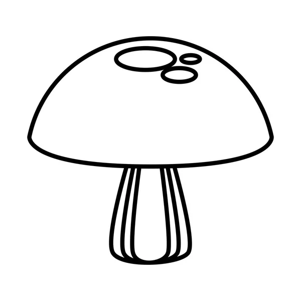 Ikona izolované přírodní houba — Stockový vektor