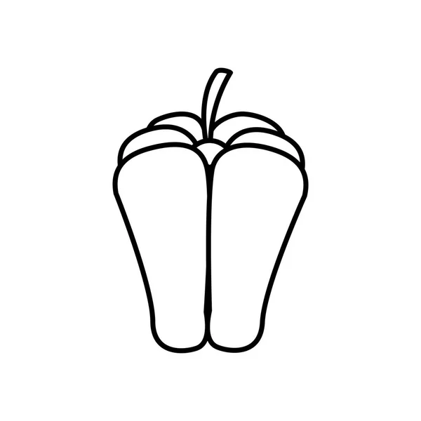 Świeżych warzyw ikona na białym tle — Wektor stockowy