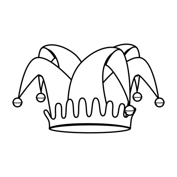 Imbéciles chapeau isolé icône — Image vectorielle