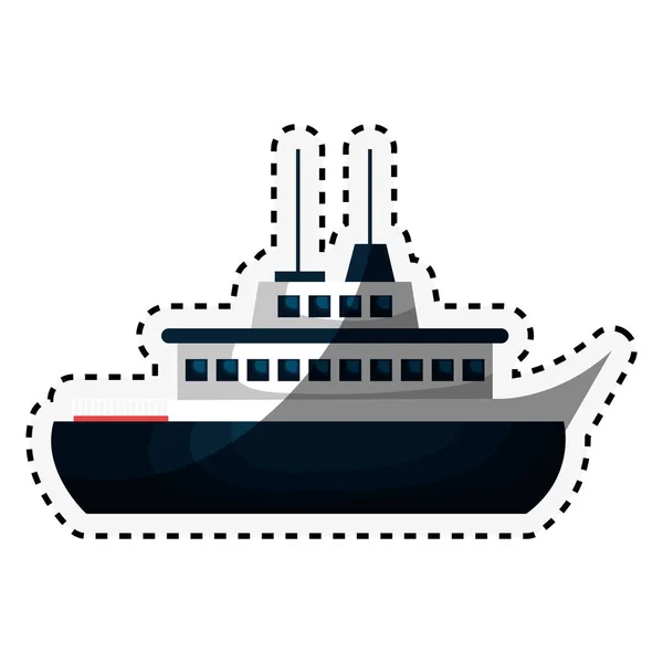Crucero icono aislado — Vector de stock