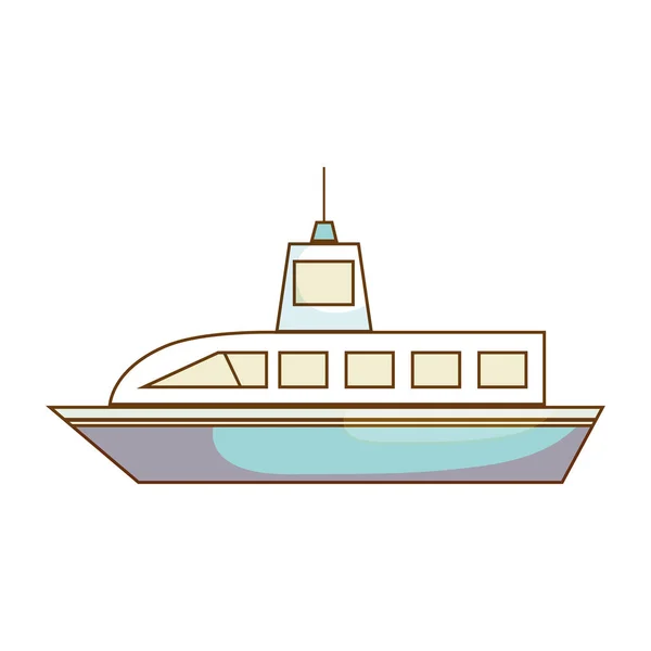 Cruise schip geïsoleerd pictogram — Stockvector