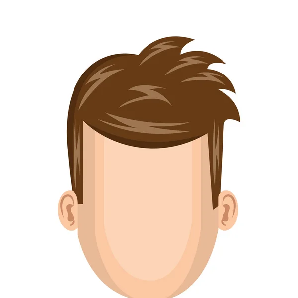 Icono de carácter de hombre joven — Vector de stock