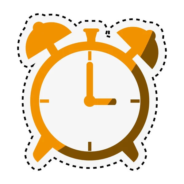 Reloj despertador icono aislado — Vector de stock
