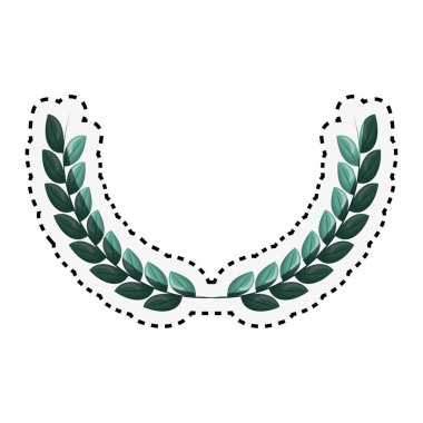 çelenk taç izole simgesi