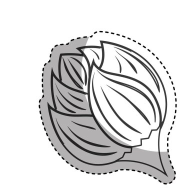 Dekoratif çiçek izole simgesi