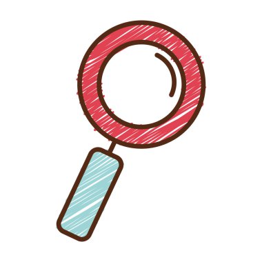 büyüteç izole edilmiş simge ara