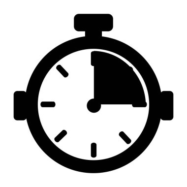 Chronometre izlemek izole simgesi