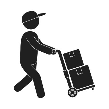 teslimat hizmeti çalışan avatar