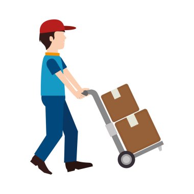 teslimat hizmeti çalışan avatar