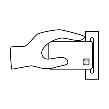 kredi kartı izole simgesi