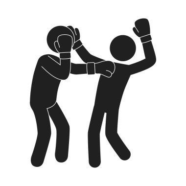 boksör siluet avatar simge