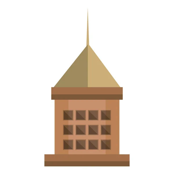 Gran edificio aislado icono — Vector de stock