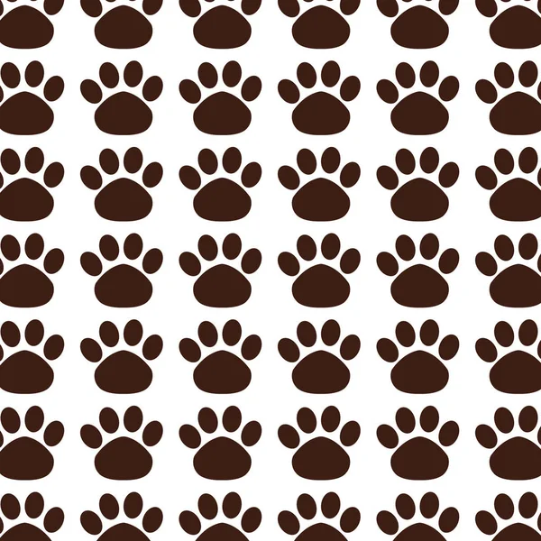 Foot print mascot pattern — Stock Vector