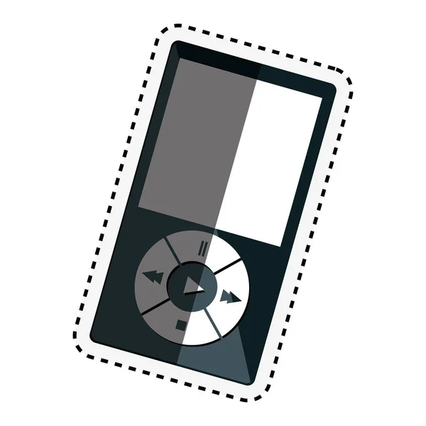 Reproductor de música mp3 icono — Vector de stock