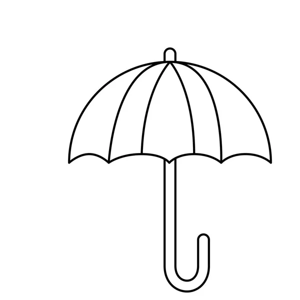 Paraguas protección aislado icono — Vector de stock