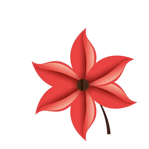 Flor decorativa icono aislado — Vector de stock