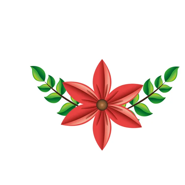 Flor decorativa icono aislado — Vector de stock