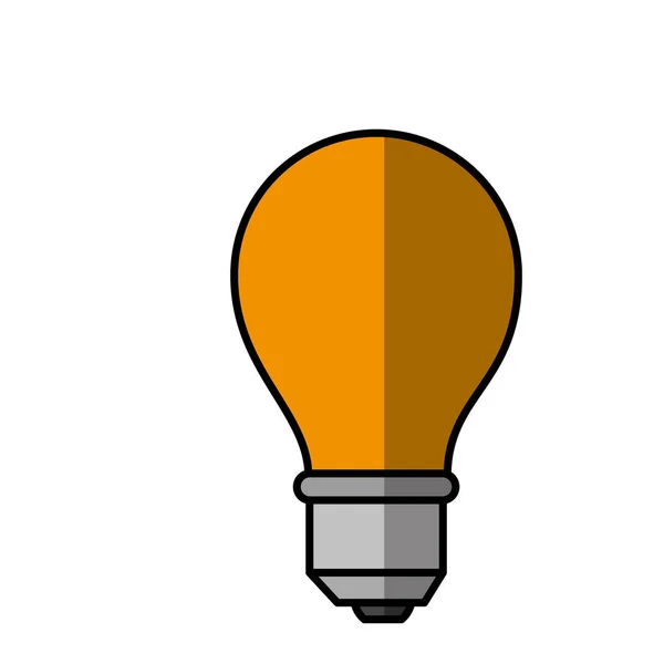 Lampa ljus utbildning ikonen — Stock vektor