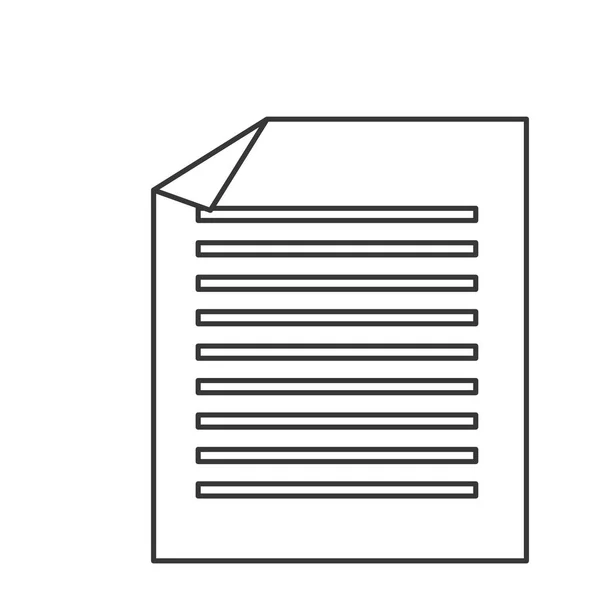 Documenti di ufficio icone isolate — Vettoriale Stock