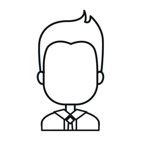 Hombre de negocios personaje avatar icono — Archivo Imágenes Vectoriales