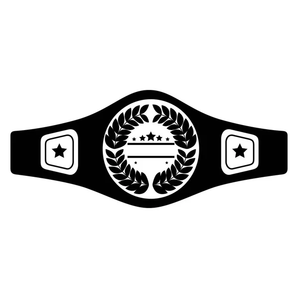 Boxing belt isolated icon — Stock Vector