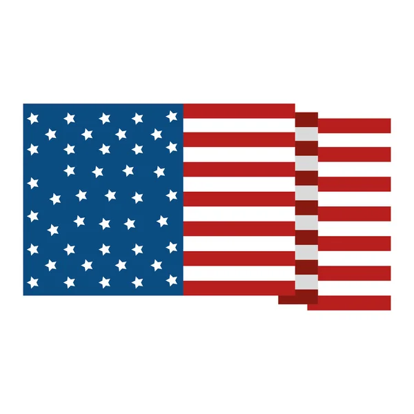Stati Uniti d'America bandiera — Vettoriale Stock