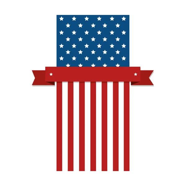 Сполучені Штати Америки прапора — стоковий вектор