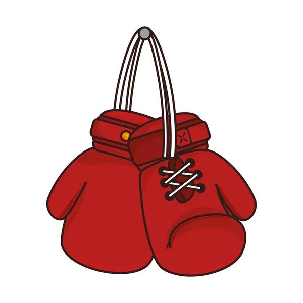 Luvas de boxe ícone equipamento —  Vetores de Stock