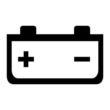 Pil araba izole simgesi