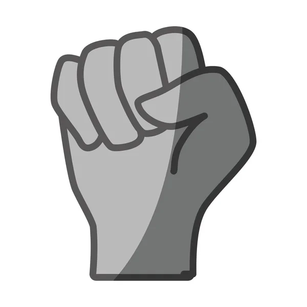 Hand human fist icon — Stock Vector