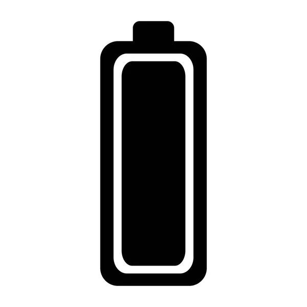 Ikona baterii, poziom na białym tle — Wektor stockowy
