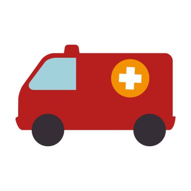 Ambulans acil servis aracı simgesini