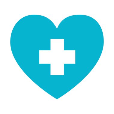 kalp bakım izole simgesi