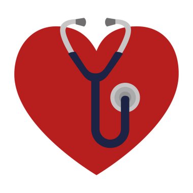 stetoskop tıbbi izole simgesi