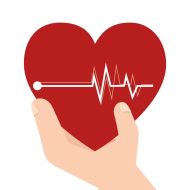 kalp bakım izole simgesi