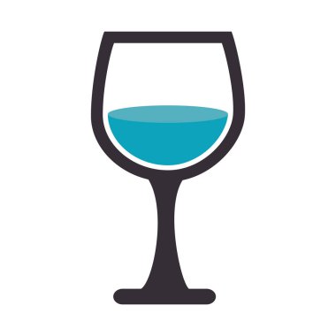 şarap fincan izole simgesi