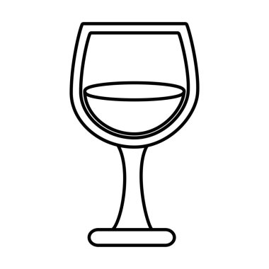 şarap fincan izole simgesi